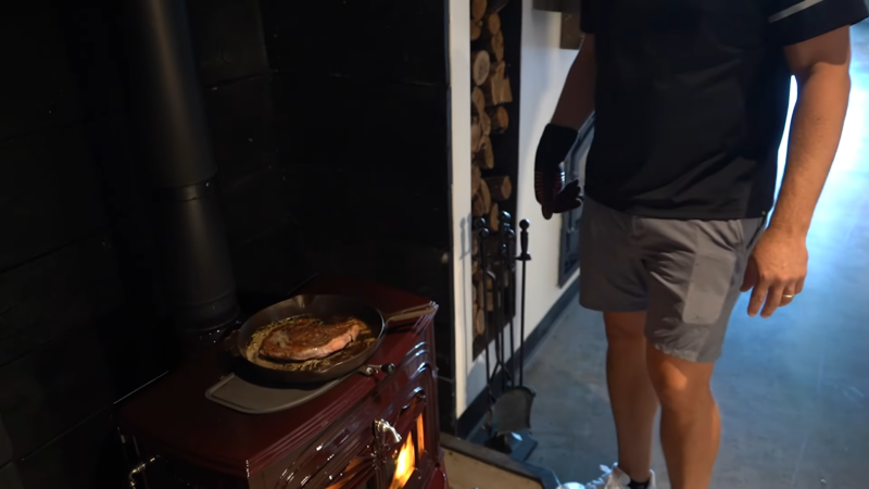 Cooking on Top of a Wood Stove